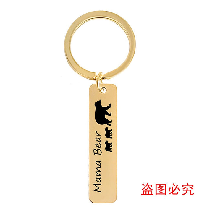 Wholesale Mother's Day Gift Stainless Steel Plating Metal Keychain JDC-KC-GangGu003 Keychains 钢古 Wholesale Jewelry JoyasDeChina Joyas De China