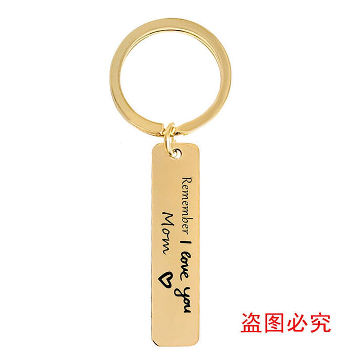 Wholesale Mother's Day Gift Stainless Steel Plating Metal Keychain JDC-KC-GangGu003 Keychains 钢古 Wholesale Jewelry JoyasDeChina Joyas De China