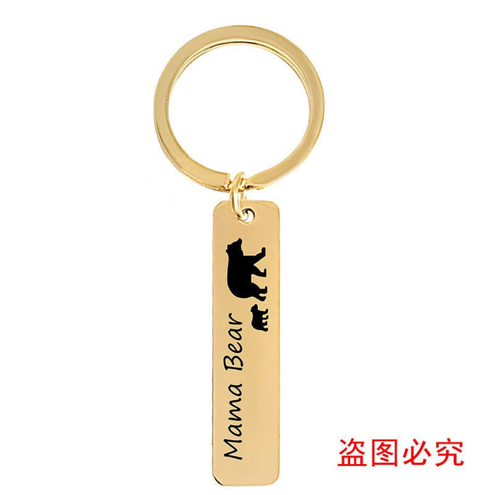 Wholesale Mother's Day Gift Stainless Steel Plating Metal Keychain JDC-KC-GangGu003 Keychains 钢古 F00021 gold Wholesale Jewelry JoyasDeChina Joyas De China