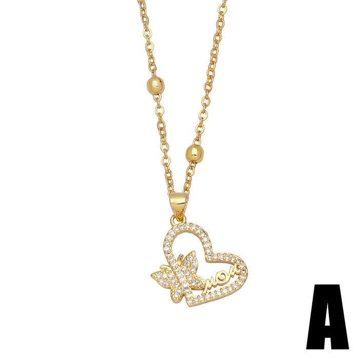 Wholesale Mother's Day Love Cross Necklace JDC-NE-AOS002 Necklaces 翱昇 A Wholesale Jewelry JoyasDeChina Joyas De China