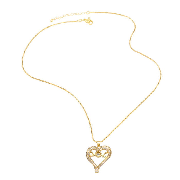 Wholesale Mother's Day Love Necklace JDC-NE-AOS010 Necklaces 翱昇 Wholesale Jewelry JoyasDeChina Joyas De China