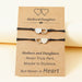 Wholesale Mother's Day Parent-Child Card Heart Shaped Stainless Steel Hand-Woven Bracelet JDC-BT-LanT006 Bracelet 阆天 Wholesale Jewelry JoyasDeChina Joyas De China