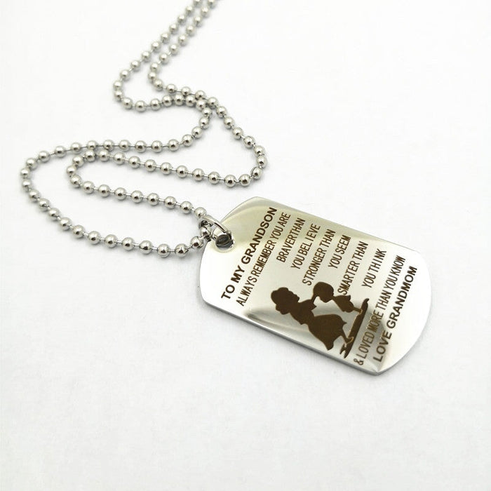 Wholesale mother's Day polished stainless steel necklace JDC-NE-Mail012 Necklaces 麦伦 Wholesale Jewelry JoyasDeChina Joyas De China