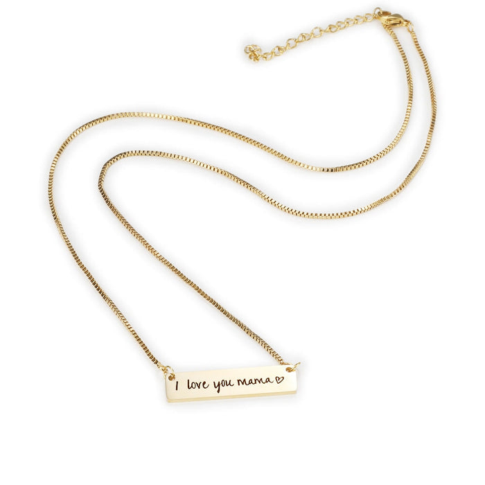 Wholesale mother's Day stainless steel Engraved Necklace JDC-NE-Mail006 Necklaces 麦伦 Wholesale Jewelry JoyasDeChina Joyas De China