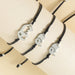 Wholesale Mother's Day stainless steel laser cutout elephant wax thread knit bracelet JDC-BT-LanT012 Bracelet 阆天 Wholesale Jewelry JoyasDeChina Joyas De China