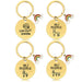 Wholesale Mother's Day Stainless Steel Round Plate Rainbow Metal Keychain JDC-KC-GangGu010 Keychains 钢古 Wholesale Jewelry JoyasDeChina Joyas De China