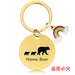 Wholesale Mother's Day Stainless Steel Round Plate Rainbow Metal Keychain JDC-KC-GangGu010 Keychains 钢古 Wholesale Jewelry JoyasDeChina Joyas De China