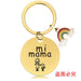 Wholesale Mother's Day Stainless Steel Round Plate Rainbow Metal Keychain JDC-KC-GangGu010 Keychains 钢古 CHY007 Wholesale Jewelry JoyasDeChina Joyas De China