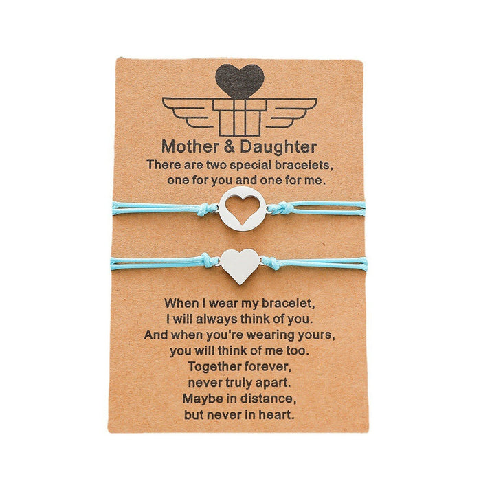 Wholesale Mother's Day stainless steel skeleton hollow shape warm color braided bracelet JDC-BT-LanT017 Bracelet 阆天 Wholesale Jewelry JoyasDeChina Joyas De China