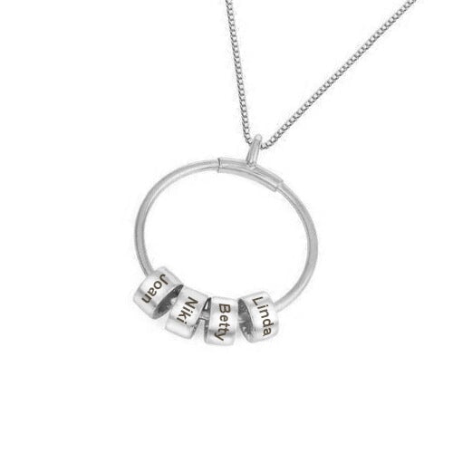 Wholesale mother's Day titanium steel bead engraved Name Necklace JDC-NE-Mail004 Necklaces 麦伦 Wholesale Jewelry JoyasDeChina Joyas De China