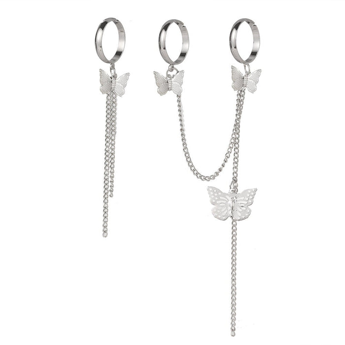 Wholesale mouth adjustable siamese leaf chain alloy ring JDC-RS-F085 Rings 韩之尚 Wholesale Jewelry JoyasDeChina Joyas De China