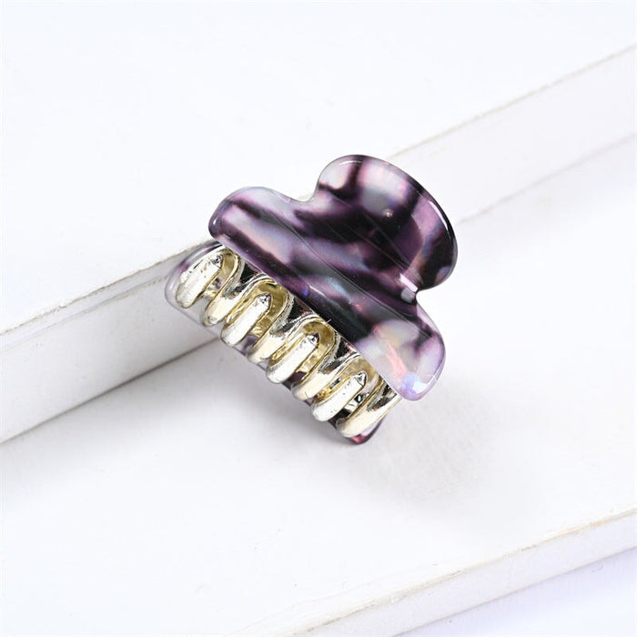 Wholesale multi-color acetate sheet hairpin JDC-HC-YingT001 Hair Clips 迎泰 4cm grey Wholesale Jewelry JoyasDeChina Joyas De China