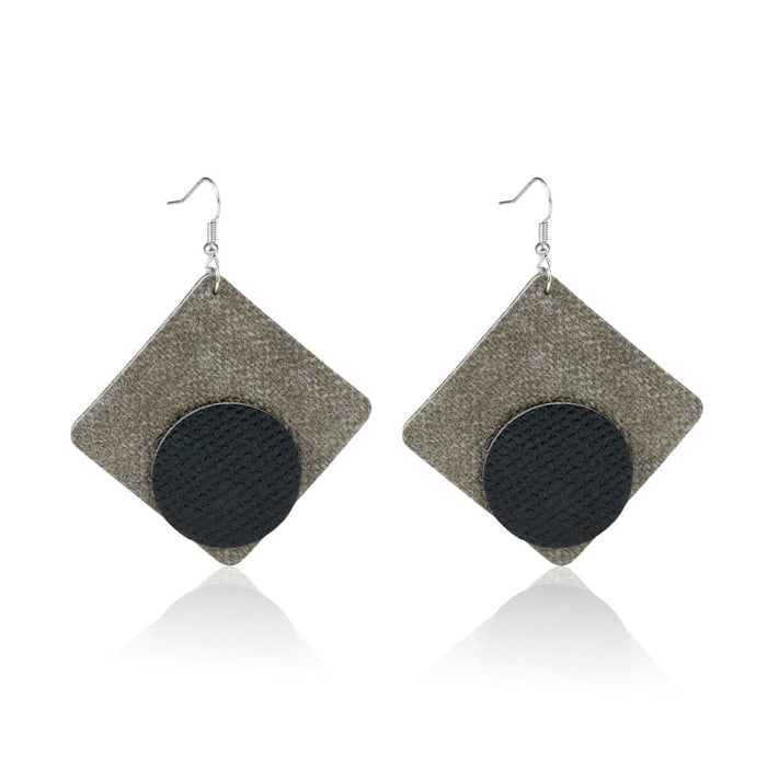 Wholesale multi-layer snake-print leather earrings JDC-ES-ManY019 Earrings JoyasDeChina Wholesale Jewelry Wholesale Jewelry JoyasDeChina Joyas De China