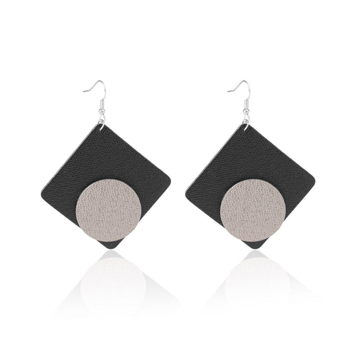 Wholesale multi-layer snake-print leather earrings JDC-ES-ManY019 Earrings JoyasDeChina Wholesale Jewelry Wholesale Jewelry JoyasDeChina Joyas De China
