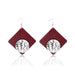 Wholesale multi-layer snake-print leather earrings JDC-ES-ManY019 Earrings JoyasDeChina Wholesale Jewelry E1903-58 Red Square Wholesale Jewelry JoyasDeChina Joyas De China