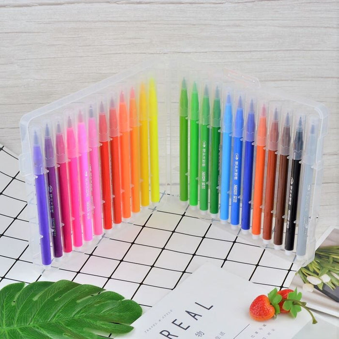 Wholesale multicolor watercolor pens JDC-ERA-Leh002 Ballpoint pen 乐豪 24color Soft head Wholesale Jewelry JoyasDeChina Joyas De China