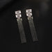 Wholesale Multicolored Gradient Rhinestone and Zircon Tassel Drop Earrings JDC-ES-ZHONGW005 Earrings 众薇 Wholesale Jewelry JoyasDeChina Joyas De China