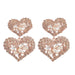 Wholesale Multilayer Heart Shaped Alloy Color Rhinestone Earrings JDC-ES-JL944 Earrings 氿乐 Golden Wholesale Jewelry JoyasDeChina Joyas De China