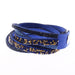 Wholesale Multilayer Leather Rhinestone Bracelet JDC-BT-MiMeng027 Bracelet 米萌 blue Wholesale Jewelry JoyasDeChina Joyas De China