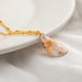 Wholesale natural shell green necklace JDC-NE-KJ209 Necklaces 坤杰 Wholesale Jewelry JoyasDeChina Joyas De China