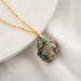 Wholesale natural shell green necklace JDC-NE-KJ209 Necklaces 坤杰 Wholesale Jewelry JoyasDeChina Joyas De China