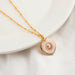 Wholesale natural shell green necklace JDC-NE-KJ209 Necklaces 坤杰 Wholesale Jewelry JoyasDeChina Joyas De China