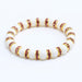 Wholesale Natural Stone 8mm White Porcelain Beaded Rhinestone Bracelet JDC-BT-JiuJ018 Bracelet 九江 Wholesale Jewelry JoyasDeChina Joyas De China