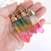 Wholesale Natural Stone Cylinder Mixed Color Crystal Necklace Sweater Chain JDC-NE-Saip009 Necklaces 赛蒲 Wholesale Jewelry JoyasDeChina Joyas De China