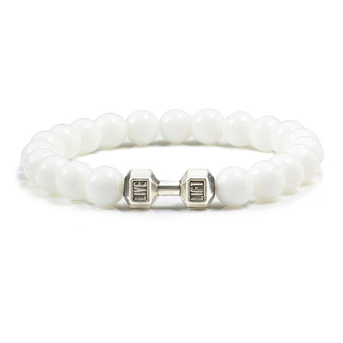 Wholesale natural stone dumbbell Bracelet JDC-BT-JiuJ006 Bracelet 九江 10 Wholesale Jewelry JoyasDeChina Joyas De China