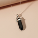 Wholesale Natural Stone Electroplated Copper Necklace JDC-NE-MiMeng013 Necklaces 米萌 black Wholesale Jewelry JoyasDeChina Joyas De China