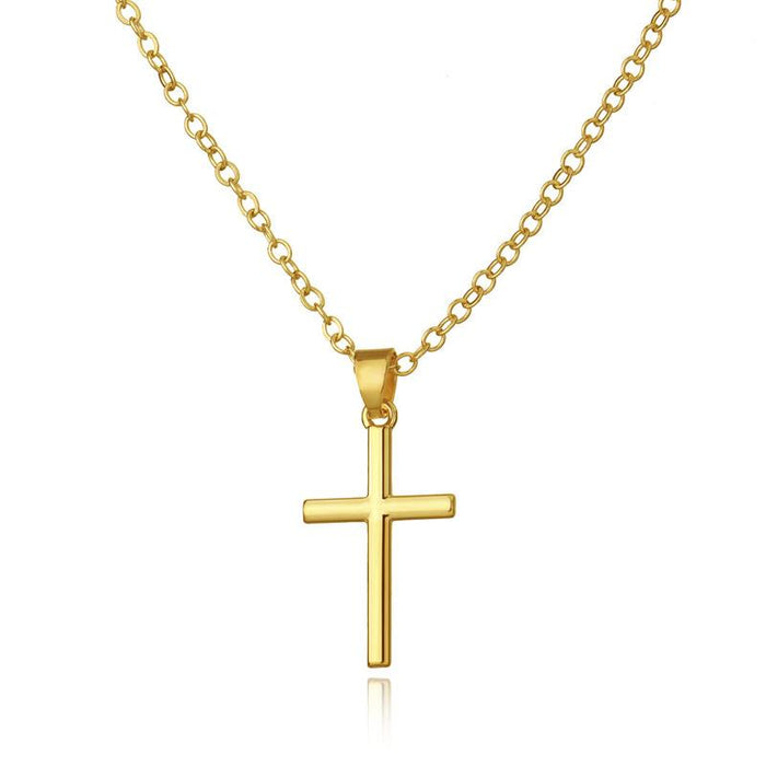 Bulk Jewelry Wholesale Neckaces single cross JDC-NE-xc015 Wholesale factory from China YIWU China