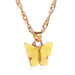 Bulk Jewelry Wholesale Necklace acrylic Butterfly  JDC-NE-xc050 Wholesale factory from China YIWU China