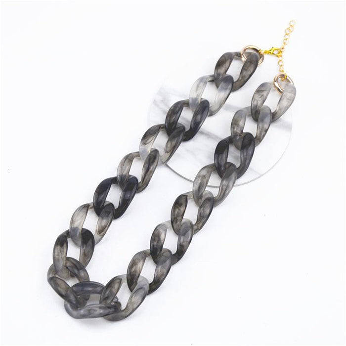 Bulk Jewelry Wholesale Necklace acrylic clavicle chain JDC-NE-xc136 Wholesale factory from China YIWU China