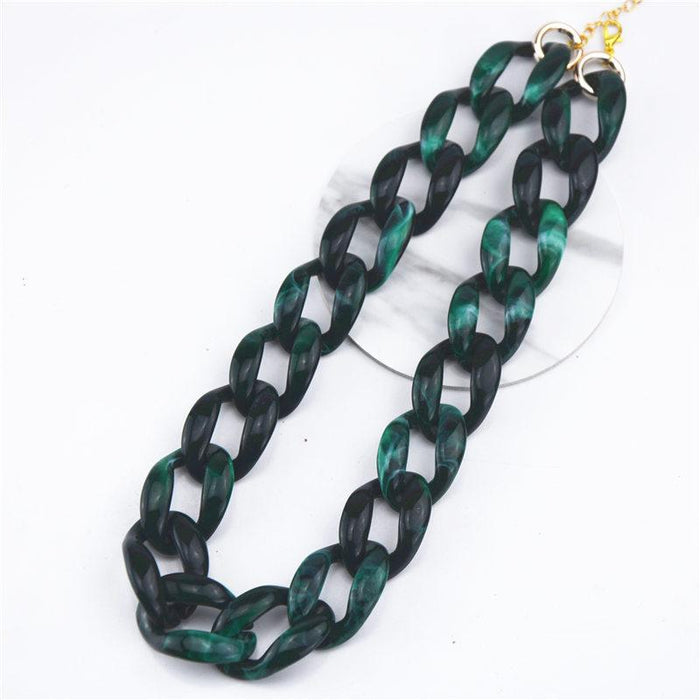 Bulk Jewelry Wholesale Necklace acrylic clavicle chain JDC-NE-xc136 Wholesale factory from China YIWU China