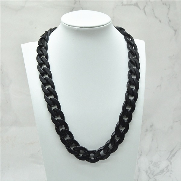 Bulk Jewelry Wholesale necklace acrylic frosted black retro JDC-NE-xc095 Wholesale factory from China YIWU China