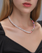 Bulk Jewelry Wholesale Necklace color soft pottery pearl chain JDC-NE-D579 Wholesale factory from China YIWU China