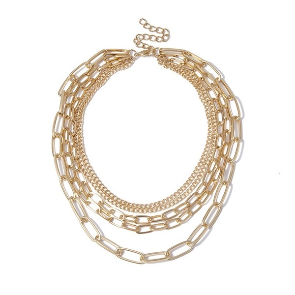 Bulk Jewelry Wholesale necklace geometry multi-layered multi-layered chain JDC-NE-xc140 Wholesale factory from China YIWU China