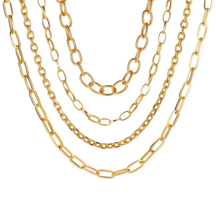 Bulk Jewelry Wholesale necklace gold alloy multi-layer necklace JDC-NE-D551 Wholesale factory from China YIWU China