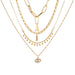 Bulk Jewelry Wholesale necklace gold alloy multi-layer necklace JDC-NE-D551 Wholesale factory from China YIWU China