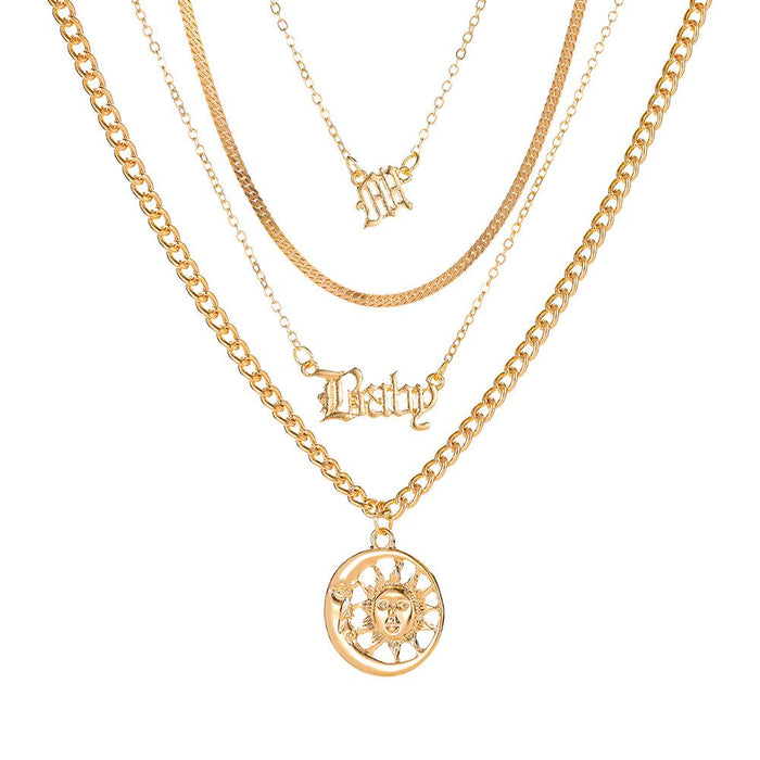 Bulk Jewelry Wholesale necklace gold alloy multi-layer necklace JDC-NE-D551 Wholesale factory from China YIWU China