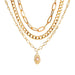 Bulk Jewelry Wholesale necklace gold alloy multi-layer necklace JDC-NE-D551 Wholesale factory from China YIWU China