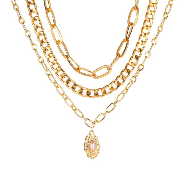 Bulk Jewelry Wholesale necklace gold alloy multi-layer necklace JDC-NE-D551 Wholesale factory from China YIWU China