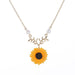 Bulk Jewelry Wholesale necklace gold alloy pearl sunflower necklace female JDC-NE-D573 Wholesale factory from China YIWU China