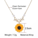 Bulk Jewelry Wholesale necklace gold alloy pearl sunflower necklace female JDC-NE-D573 Wholesale factory from China YIWU China