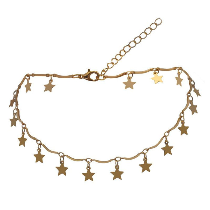 Bulk Jewelry Wholesale necklace gold pentagram necklace collarbone chainJDC-NE-xc176 Wholesale factory from China YIWU China