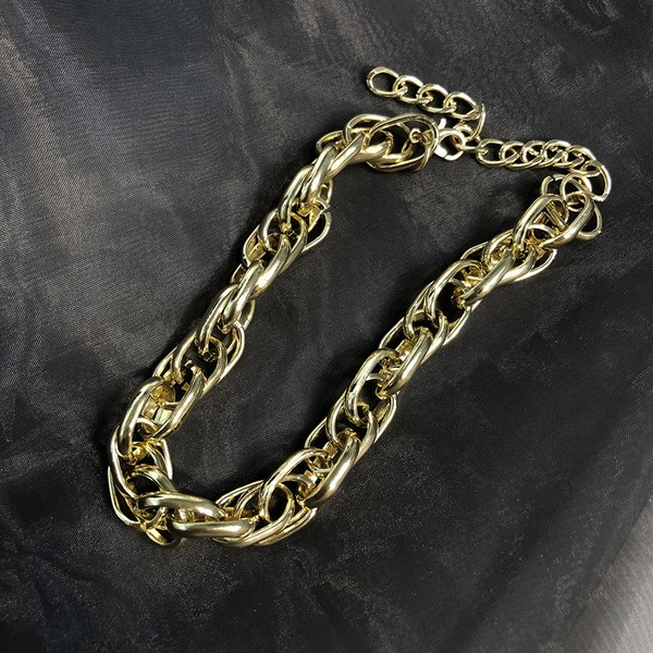 Bulk Jewelry Wholesale necklace hand-made multi-ring thick chain hemp torsion chain JDC-NE-xc129 Wholesale factory from China YIWU China