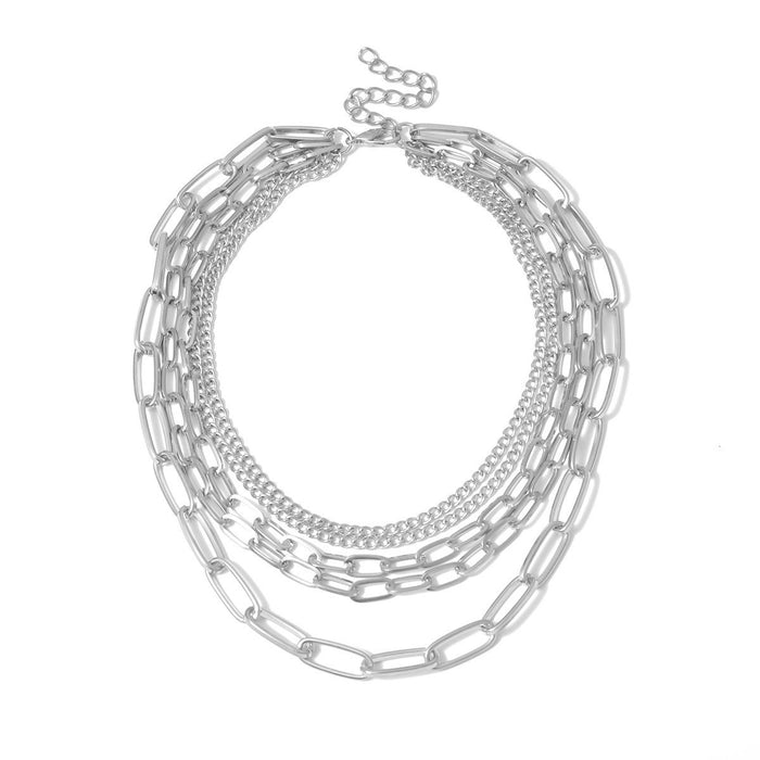 Bulk Jewelry Wholesale Necklace multi element multi layer geometry  JDC-NE-xc068 Wholesale factory from China YIWU China