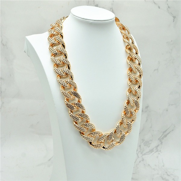 Bulk Jewelry Wholesale necklace Punk retro geometric thick chain JDC-NE-xc110 Wholesale factory from China YIWU China