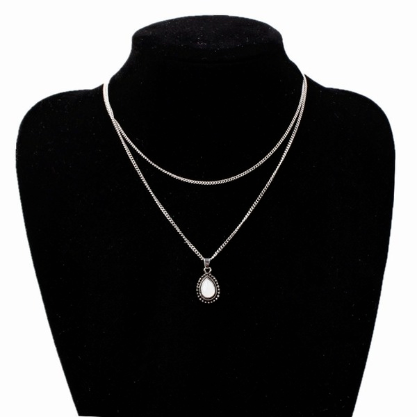 Bulk Jewelry Wholesale necklace retro drop crystal pendant multilayer necklace JDC-NE-xc169 Wholesale factory from China YIWU China