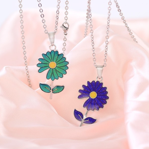 Bulk Jewelry Wholesale necklace small daisy necklace daisy JDC-NE-sj024 Wholesale factory from China YIWU China